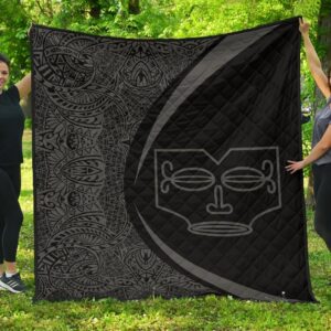 Marquesas Islands Flag Polynesian Premium Quilt  Circle Style  09 J2  Quilt